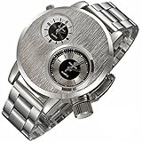 Genossen Uhr Herren Armbanduhren Metall Modern Style Silber