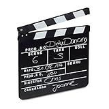 Basics: Maße der Filmdeko H x B: ca. 26 x 30 cm - Untere Dicke: ca. 0,5 cm - Obere Dicke: ca. 1,5 cm - Gewicht: ca. 400 g - Material: Lackiertes Holz - In Schwarz mit weißer Beschriftung in Englisch