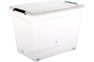 5 FIVE SIMPLY SMART Five - Boite de Rangement à roulettes 80L Clip