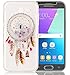Produktbild Nnopbeclik Samsung Galaxy J3 2017 Silikon Hülle Transparent, Drucken Blume Campanula 3D Fließende Flüssigkeit Bling Diamont Muster Handytasche, Ultra Slim TPU Weich Durchsichtig Schutzhülle Etui Glänzend Glitzer Strass Kristall Stoßdämpfend Clear Case Schutz Handy Hülle Crystal Tasche Schale Bumper Pour Samsung Galaxy J3 2017 [Weiß]