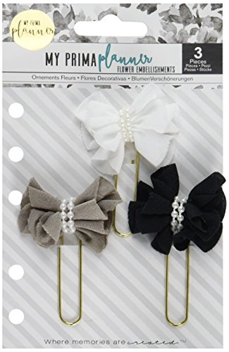 Prima MarketingMy Prima Planner Clips-White Noir
