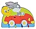 Produktbild 3-D Kindergarderobe - Looney Tunes Tweety Bugs Bunny Auto - mit 4 Kleiderhaken Moosgummi - Garderobenhaken Wandhaken Kinder Garderobe Kind Wandgarderobe Haken / Kinderzimmer