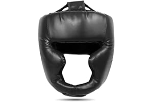 BOWTONG Neue Voll bedeckt Pu Boxen Helm Erwachsene Kinder Thai Boxen Sanda Taekwondo Karate Schutz Training Helm Ausrüstungen Kopf