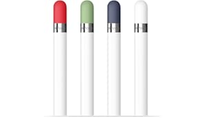 FRTMA para Apple iPad Pro Pencil Capucha, Tapa del Apple Lápiz Reemplazo (Combo de 4 Colores, Azul Medianoche/Blanco/Menta/Rojo)