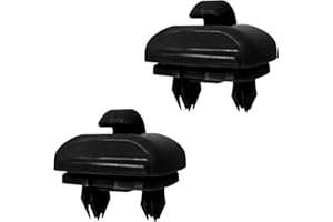 Peslogy 2pcs Auto Sun Visor Clip Hook Bracket Hanger Audi Sun Visor Clips Replacement for Audi A1 A3 A4 A5 Q3 Q5 A7 B6 B7 B8 S4 S5 Reference Parts No: 8U0857562A,8E0857562 (Black)