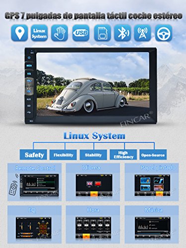Bluetooth Car GPS Navigation MP5 Player 2 din 7 inch Touch Screen Linux System Autoradio Stereo Receiver Vehicle Multimedia PC System No-DVD with HD Reverse Camera