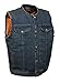 Produktbild Herren SOA Anarchy Anarchie Style Denim Weste W/One Innen verdeckter Waffe Gun Taschen