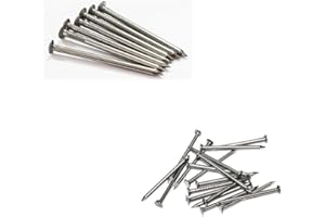 SISI UK® 20 x Premium Hardened Ribbed Concrete Hard Wall Masonry Nail 30mm Heavy Duty Roof Felt Tacks for Wood Outdoor and Securing Shed Roofing.