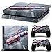 Produktbild Morbuy PS4 Skin Design Folie Aufkleber Sticker schützende Haut Schale für Sony Playstation 4 Konsole und 2 Dualshock Controller Skins (Auto)