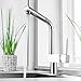 Produktbild Stylische Küchenarmatur | mit ausziehbarem Schlauch bis 150 cm, flexibel, mit Brause ausziehbar | Spültischarmatur, Einhandmischung, Wasserhahn, Mischbatterie