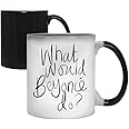 Acen Merchandise What Would Beyonce Do Custom Color-Changing Coffe/Tea Cup Morphing Mug 3.74", Ceramic, White, 5 x 8 x 5cm