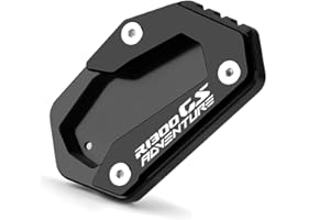 Mokiton Motorcycle Side Stand Extension Kickstand Plate Compatible With BMW R1300GS Adventure 2024 2025 | Foot Pad Support R 1300 GS ADV R1300GSA 1300GSA GS1300ADV Accessories (black)