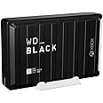 WD_BLACK D10 12TB Game Drive for Xbox, external HDD, transfer speeds up to 250 MB/s, 7200RPM, Active Cooling to Store your Massive Collection, 1 Month Xbox Game Pass, black