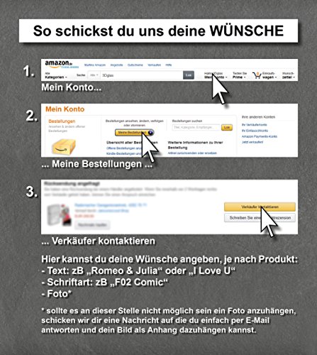 Glas Schlüsselanhänger mit deinem Foto per Laser graviert - 3