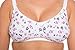 Gemm Non Wire Cotton Maternity Nursing Feeding Plus Size Bra White Floral