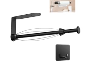 BAYUYI Porta Rotolo da Cucina Appendere Autoadesivo, Nessuna Perforazione Necessaria Porta Scottex di Carta Con Effetto Smorzante Per la Cucina Del Bagno