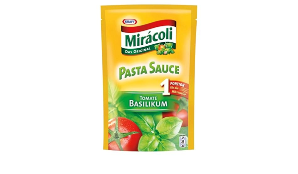 Kraft Miracoli Pasta Sauce Tomate Basilikum 10er Pack 10 X 130 Ml Beutel Amazon De Lebensmittel Getranke