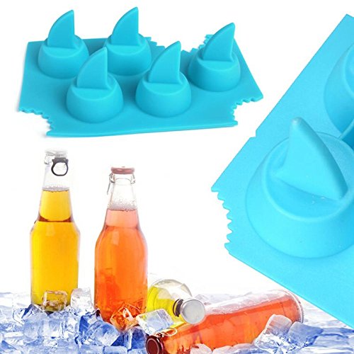 HelpCuisine silicone Shark fin ice cube tray (Eiswürfelform Hai Shark) - 2