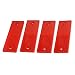 Produktbild Auto Anhänger Rechteck Sicherheitsbremse Reflektor Warntafel 4PCS Red