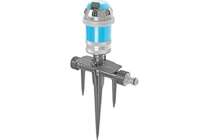 Cellfast Power Ideal™ Arrosage sectoriel, 6 Fonctions, Débit réglable, Haute qualité, Surface d'arrosage par Aspersion jusqu'à 346 m2, 52-061