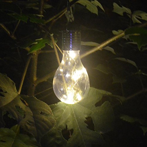 DOLDOA Wasserdichte Solar drehbare Outdoor Garten Camping Hanging LED Licht Lampe Birne - 2