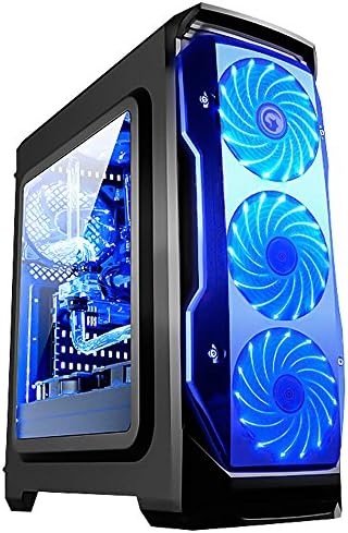 Marvo CA-112 TX/Micro ATX PC Gaming Tower, Black