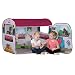 Produktbild John 77012 Spielzelt Horse Club mit original Schleich Figur-Pferdestall, Caravan, Pferdezelt, Kinderzelt, Spielhaus mit gedrucktem Motiv für Kinder, Bunt Bedruckt