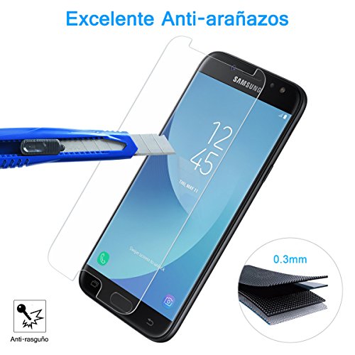 2-Pack Protector de Pantalla Samsung J5 2017 HanLuckyStars Cristal Templado para Samsung Galaxy J5 2017 Vidrio Templado con 9H Dureza Alta Transparencia Garant a de por vida reviews 2-Pack Protector de Pantalla Samsung J5 2017 HanLuckyStars Cristal Templado para Samsung Galaxy J5 2017 Vidrio Templado con 9H Dureza Alta Transparencia Garant a de por vida