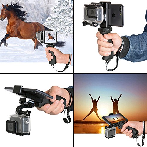 Fantaseal® Ergonomic Action Camera Grip Mount Action Cam Handheld Stabilizer Support Action Camera Handle Steadycam Selfie Stick for GoPro Grip...