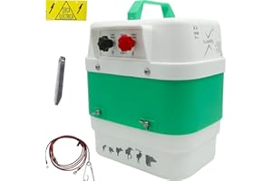 Pastor eléctrico Llampec Mod.16 con batería 12V – 4 J, 9.500 V y 40 km de alcance – Ideal para ganado equino, vacuno, porcino, ovino y animales salvajes – Batería y panel solar no incluidos