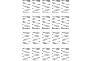 MACHSWON Compressed Spring for Furniture Screen Doors Lawn Mowers Repair Projects Stainless Steel Compression Spring 8mm OD 0.5mm Wire Size 15mm Free Length 20pcs