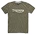 Price comparison product image Genuine Triumph Motorcycles Vintage Logo Khaki T-shirt (XXX-Large)