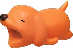 Suneast Cute câble Animal Bite câble USB Cord Saver Protector Empêche la Rupture Support pour iPhone iPad téléphone Portable Accessoire de Protège - Chien
