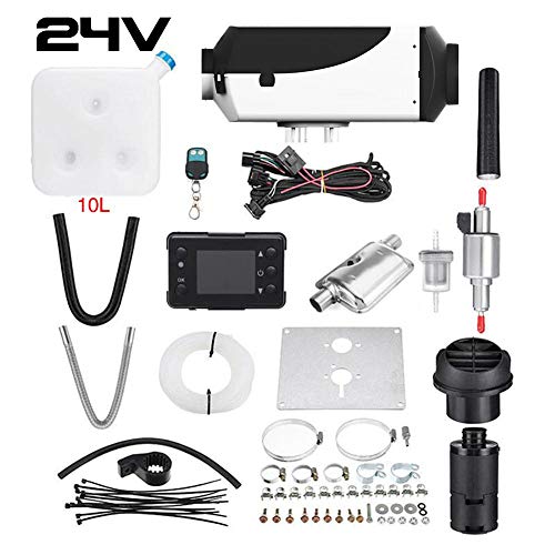 Automotive Engine Cooling Climate Control Car Heater 5KW 12V/24V Air Diesels Heater Parking Heater With Remote Control LCD Monitor for RV, Motorhome Trailer, Trucks Low noise Environmental