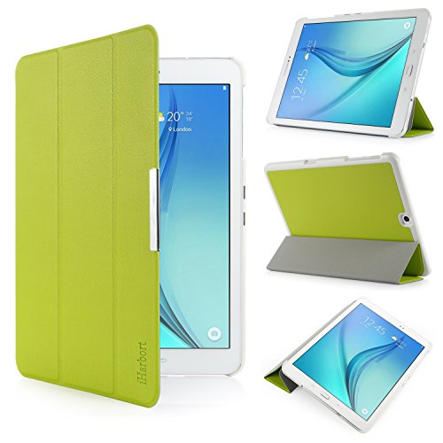 Samsung Galaxy Tab S2 9.7 Hülle - iHarbort® Premium Samsung Galaxy Tab S2 9.7 Zoll T810 Leder Tasche Hülle Etui Schutzhülle Case Holder Stand mit Smart Auto Wake / Sleep-Funktion (Galaxy Tab S2 9.7, grün)