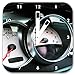 Produktbild Stil.Zeit Sports Accessoires de Voiture, horloge murale carrée 28cm pointeur carré Blanc
