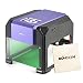 Produktbild KKmoon AC100-240V 1000mW Mini USB Laser Graviermaschine, Lasergravierer Gravur Maschine Automatisch DIY Druck Gravurbereich 80 x 80mm für Laser Cutting Engraving, Incl. AC DC Adapter USB Stick Kabel