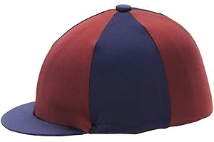 Y&H YH Hy Two Tone Lycra Hat Cover One Size Navy Burgundy