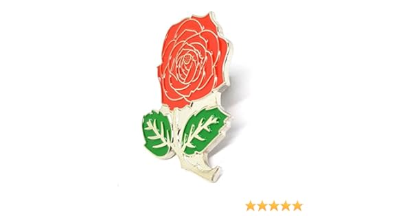 English Rose Red Symbol Of Love England Love Token Metal Enamel Pin Badge Brooch Toys Games Cosmetics Jewellery