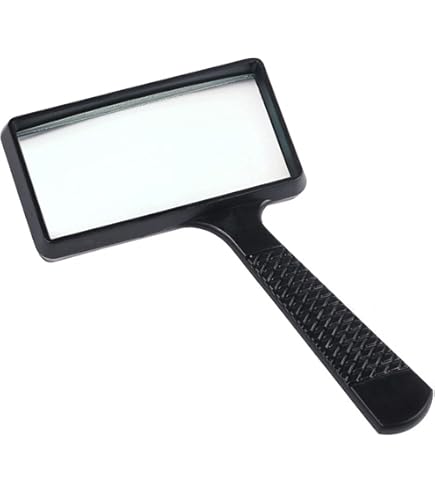 Loupe De Lecture Rectangulaire 3X - Verre Transparent Léger Pour Livres, Documents | Idéale Personnes âgées, Amateurs De Lecture | Environ 20g