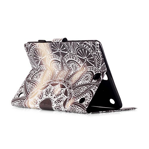 Samsung Galaxy Tab A 9.7 SM-T550 Hülle, DEENOR Colorful Painting and Stylish Drawing Wallet Case Book Style PU Leder Flip Protective Stand Schutzhülle Hülle für Samsung Galaxy Tab A 9.7 SM-T550. (Gear) - 4