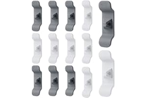 NAVESO Envoltura de Cable Para Cocina, 14 Piezas organizador de cables para electrodomésticos de cocina, enrollador cable, organizador de cables autoadhesivo para ElectrodoméSticos De Cocina