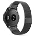Produktbild MoKo Fenix 5 Sportuhr Armband, Milanaise Uhrenarmband Edelstahl mit Einzigartigem Magnet-Verschluss für Garmin Fenix 5/5 Plus/Instinct/Forerunner 935/Approach S60, Schwarz, Nicht für Fenix 5X/5S