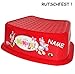 Produktbild ANTI RUTSCH - Trittschemel / Tritthocker / Kindersitz - " Disney Minnie Mouse " - incl. Name - Kinderschemel & Kindertritt - bis 80 kg / Fußbank - groß - ideal als Erhöhung & Sitz - Kinderhocker - auch für Toilettentrainer - für Kinder Mädchen Bad Kunststoff - Trittbank - Maus Playhouse / Daisy - Mäuse - Hocker & Schemel