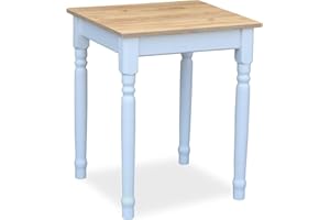 ‎METDREW Metdrew Esstisch aus Holz | küchentisch 60x60 | Tisch mit dekorativen Beinen | Esstisch für 2 Personen | Tisch klein küche | skandinavisch | küchentisch weiß | Tischplatte: Craft Eiche Gold