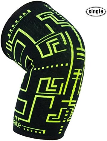 Actervate compression knee sleeve brace | Aztec | men &amp; women support protection for sport, running, basketball &amp; crossfit wraps ideal for yoga. Orthopedic arthritis knee relief (Green, Medium)