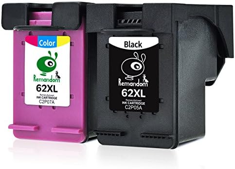 Remandom For HP 62XL Remanufactured High Yield Ink Cartridges for HP ENVY 5640 5540 5546 5542 5642 5643 5644 5742 7640 OfficeJet 5740 200 printer (1BK+C)