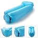 Produktbild icefox Wasserdichtes Luftsofa, Transportabler Air Lounger mit Tragebeutel, Zum Schlafen im Freien, im Innenbereich, Aufblasbarer Sitzsack (Blau)