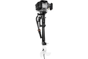 BATHRENA 4HP 4-Stroke Outboard Motor | Fishing Boat Engine with Air-Cooled CDI System | 52CC Boat Motor | Ideal for Inflatable Fishing Boats | Reliable Power for Your Fishing Adventures