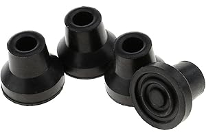 Sgerste 4 pezzi 13 mm gomma resistente anti-slid Heavy Duty canne punte di ricambio per bastone da passeggio stampelle fine